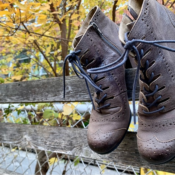 Vintage-Style DKODE Portugal Leather Lace-Up Urban Indie Booties (EU 40) - Picture 9 of 10
